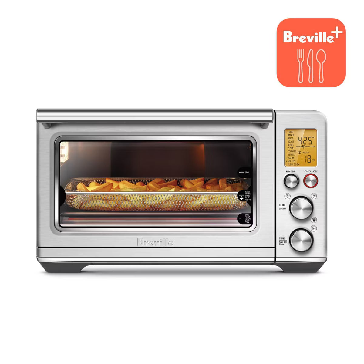 Toaster Oven – Smart Oven Air Fryer: , 1800W – Silver