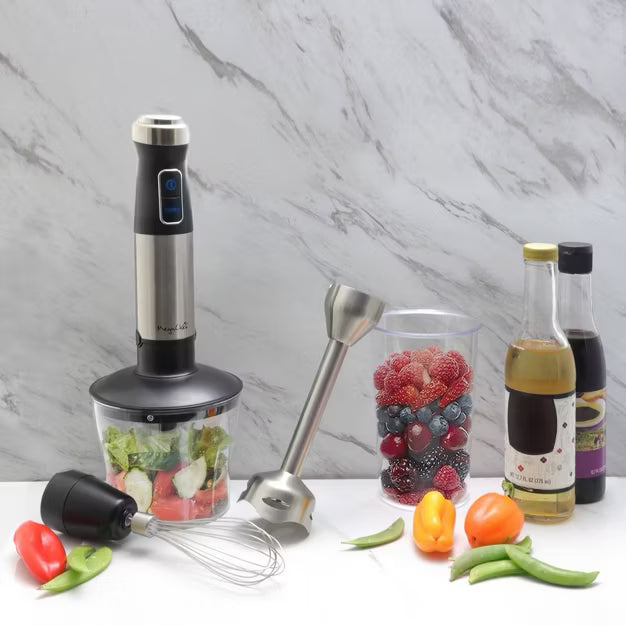 Immersion Blender – 4-in-1 Multipurpose Immersion Hand Blender – Stainless Steel
