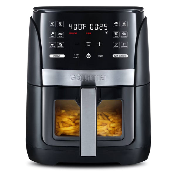 Air Fryer – 6qt Digital Window Air Fryer with 12 Presets – Black
