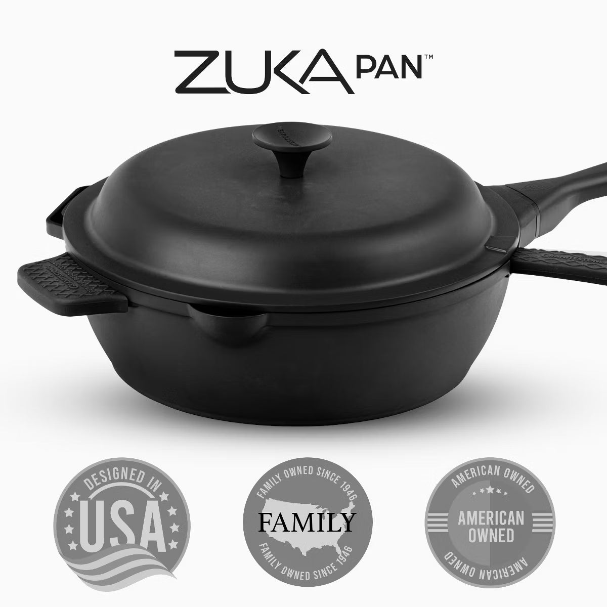 Frying Pan – Zuka Everyday Pan 8" Nonstick Multi – Black