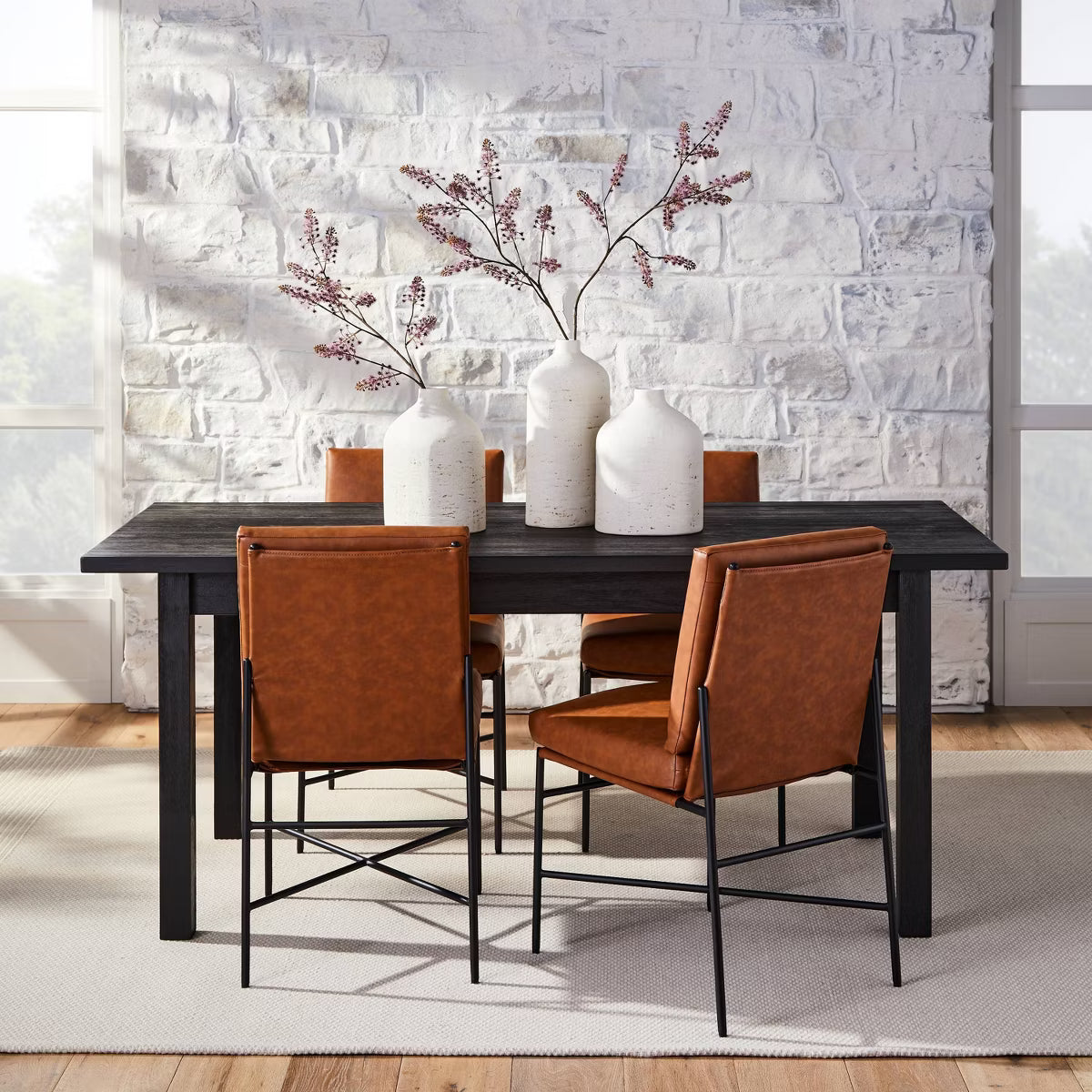Dining Table – Culinvaro Plank Top Rectangular Wood Dining Table