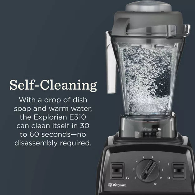 Countertop Blender – Explorian Series E310 10 Speed Blender : 1400W, 48oz Capacity – Black