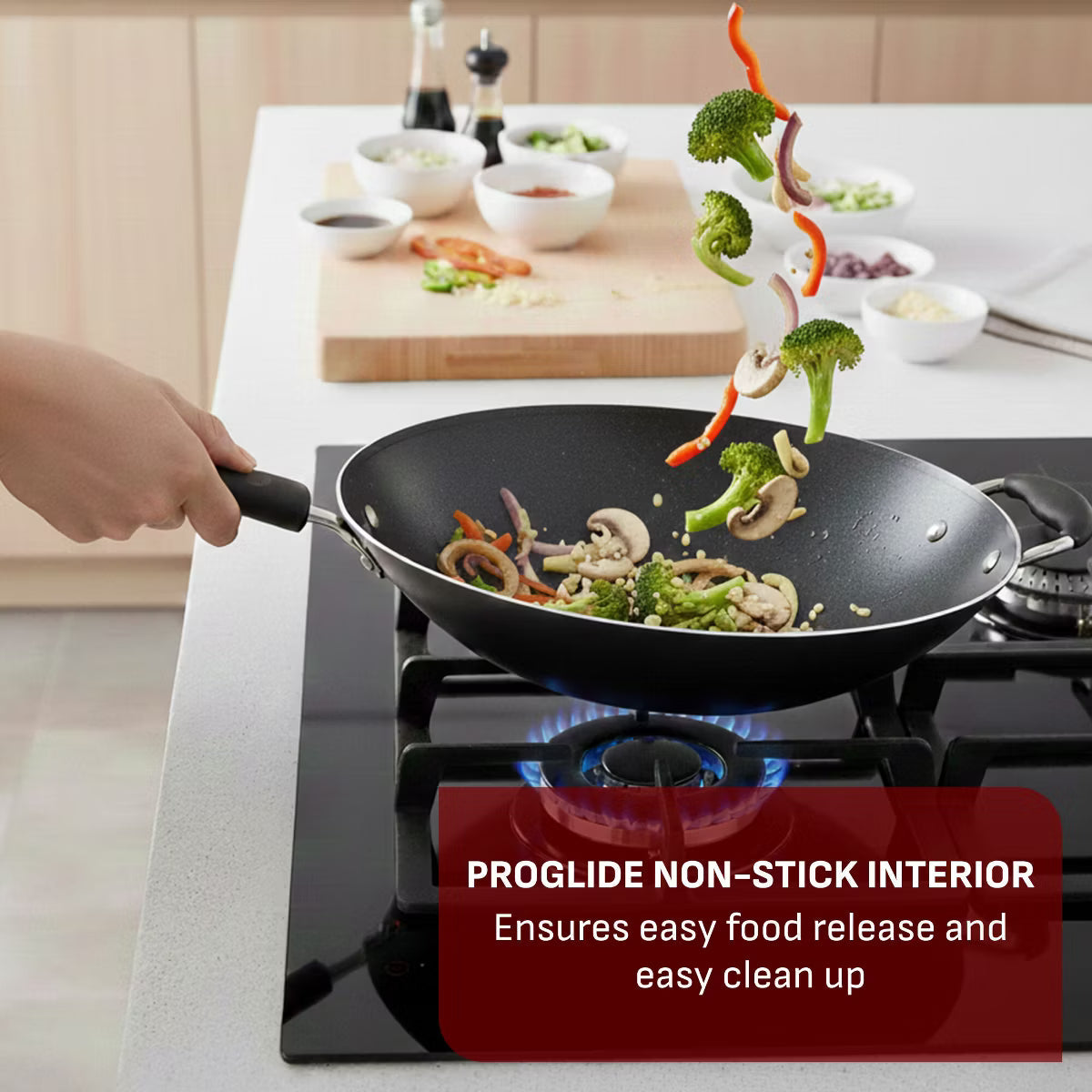 Wok – Simply Cook Nonstick Cookware – Black