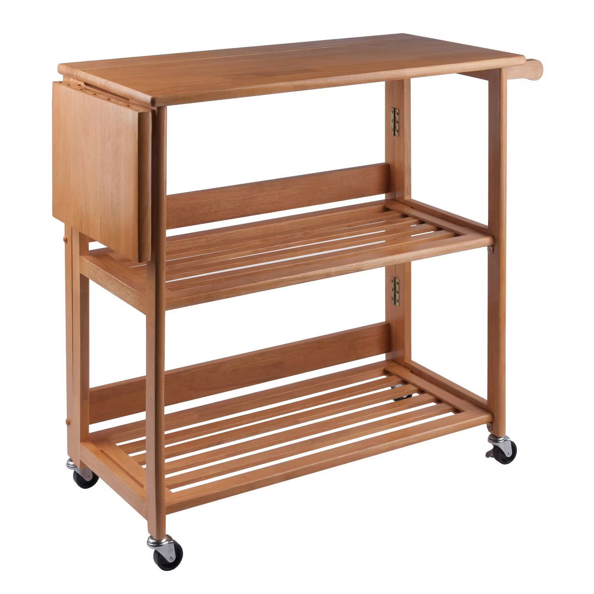 Storage Cart – Culinvaro Foldable Cart Wood/Light Oak