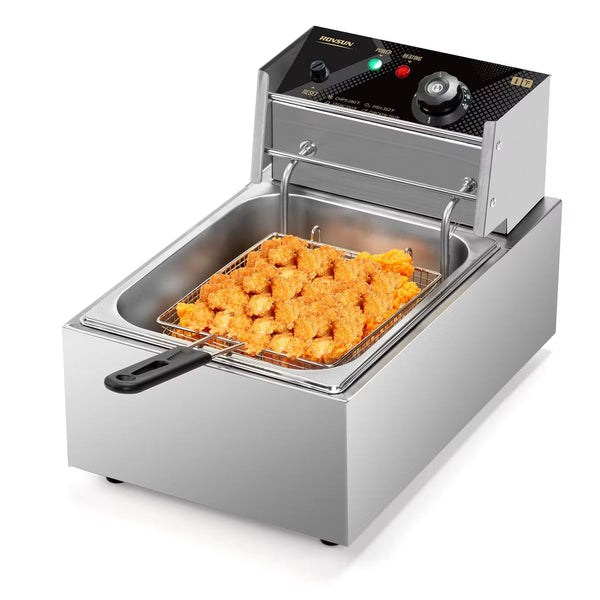 Deep Fryer – 11.4QT/10.8L Electric Deep Fryer w/Basket – 11.4Qt