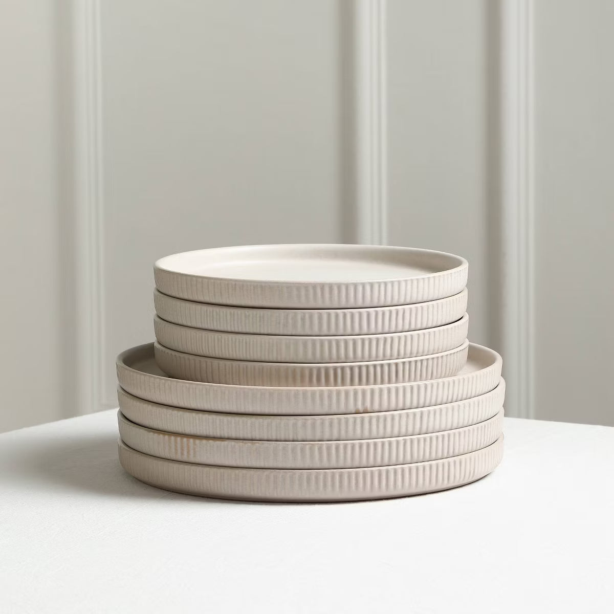 Dinner Plate – Culinvaro Set of 4 Haven Stoneware Dinner Plates Gray