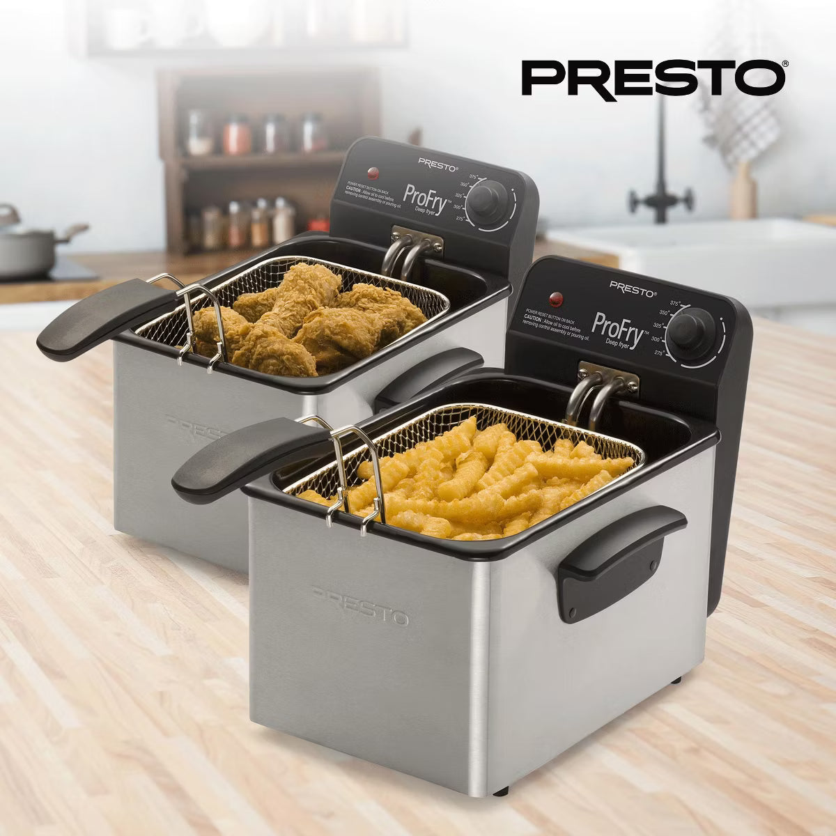 Deep Fryer – ProFry 8-Cup Deep Fryer with 1800-Watt – Silver