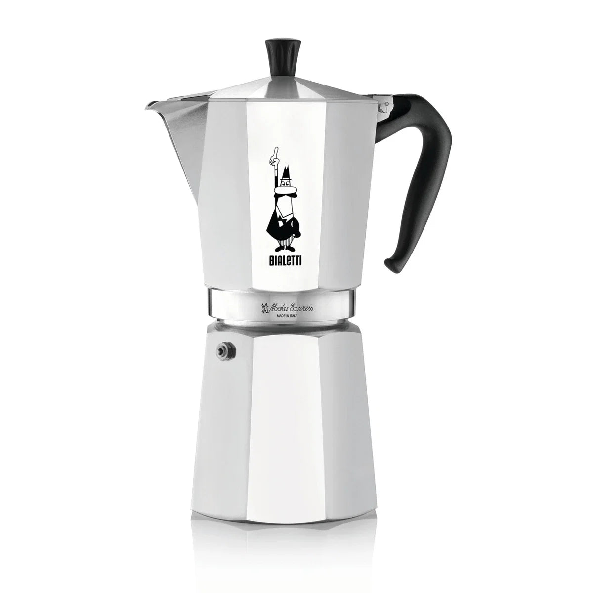 Espresso Pot – Moka Espresso Maker 12 Cup: Aluminum Stovetop Moka Pot – Silver