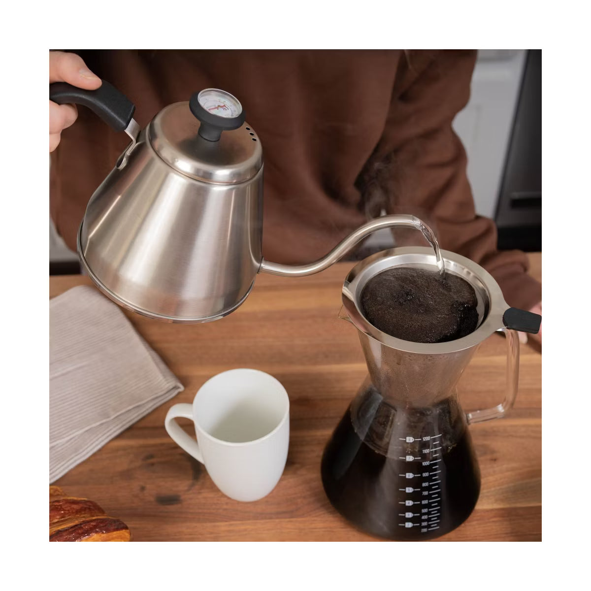 Pour Over Coffee Set With Carafe, Kettle