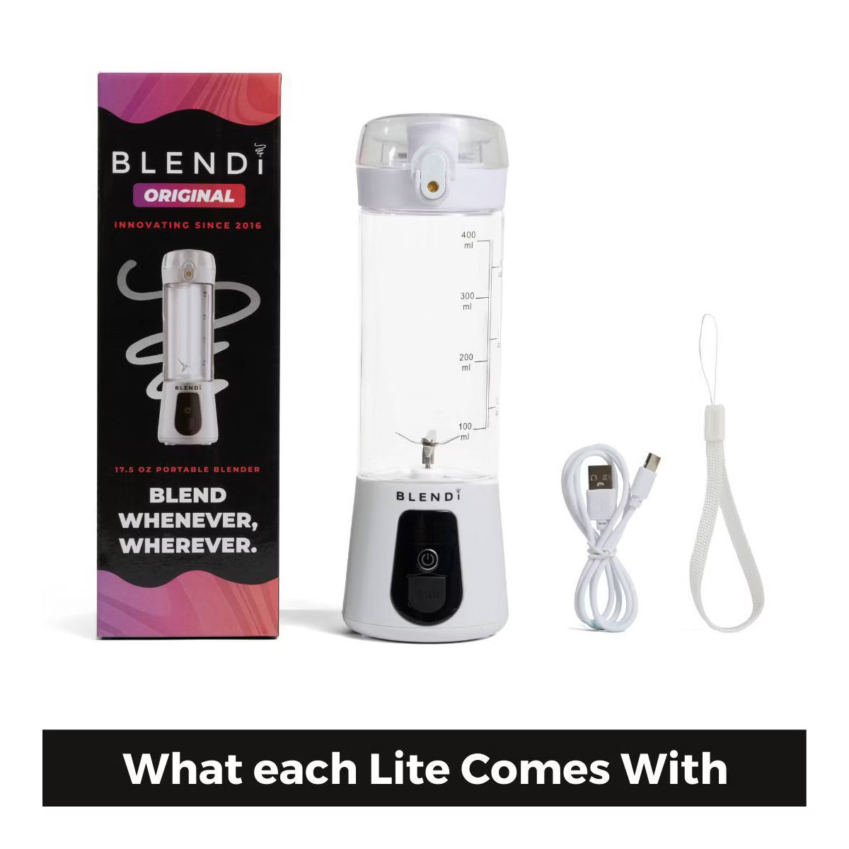 Personal Blender – Personal Blender, 17oz Capacity, 70W – White