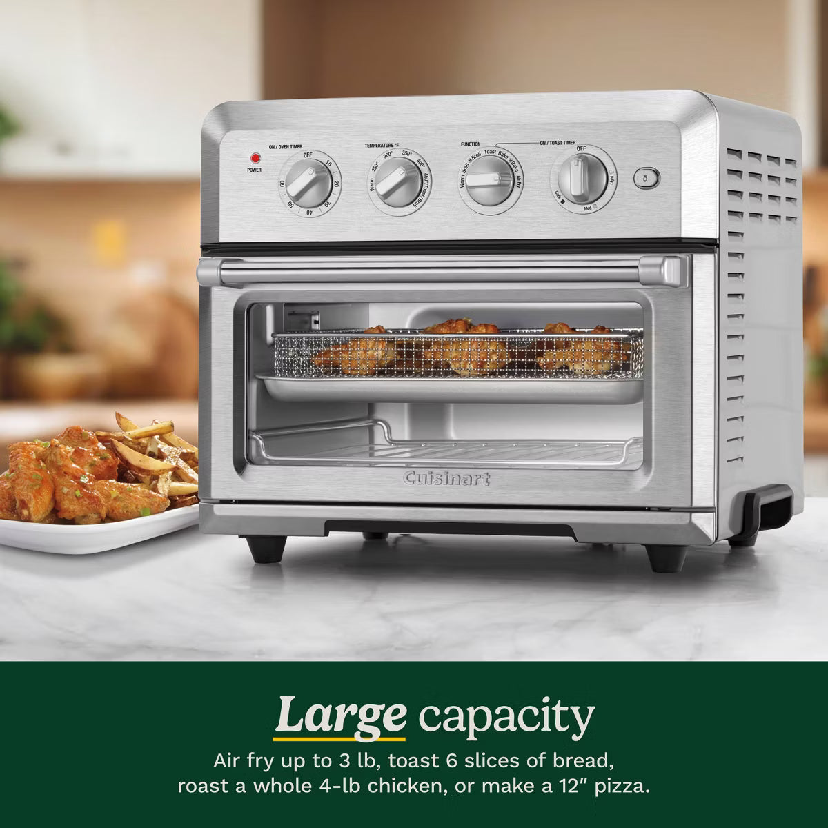 Toaster Oven – Air Fryer Toaster Oven 7-in-1, 1800W – Silver