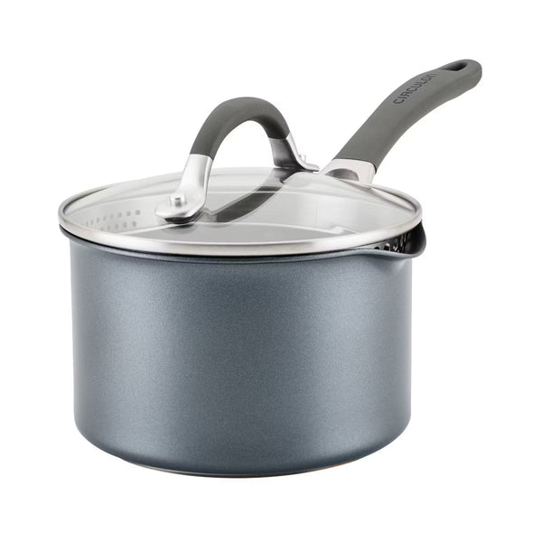 Cookware Set – A1 Series with ScratchDefense Technology 2qt Nonstick – Gray
