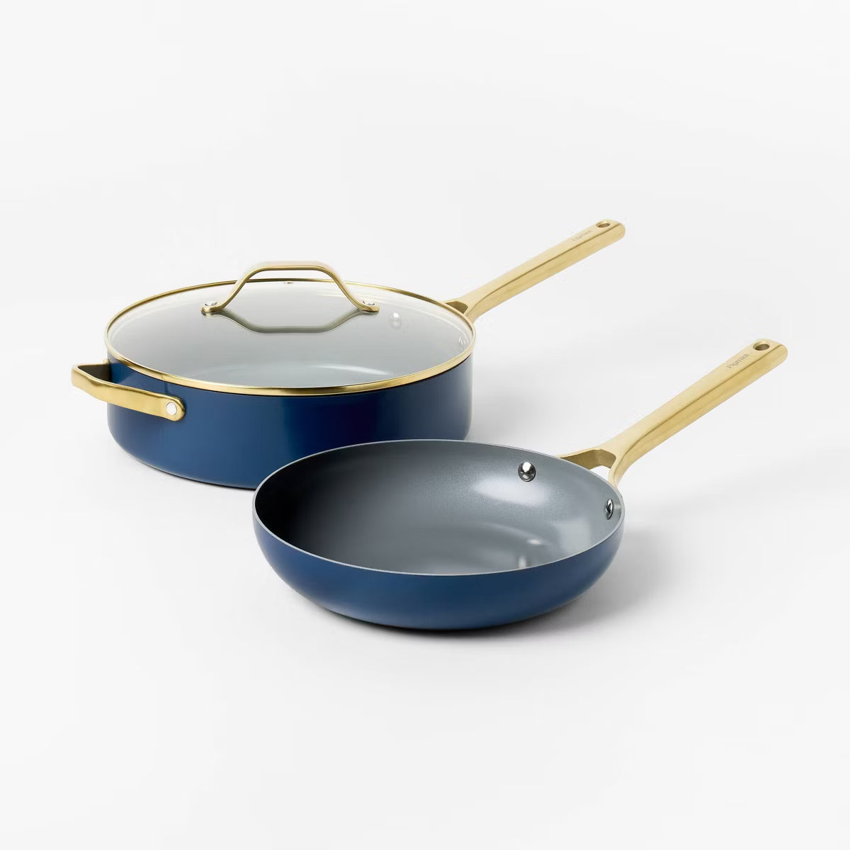 Cookware Set – 7pc Nonstick Ceramic Coated Aluminum Cookware Set – Navy