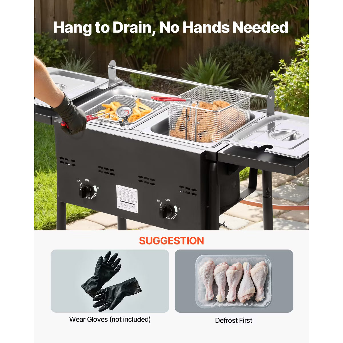 Deep Fryer – Outdoor Propane Deep Fryer – Black