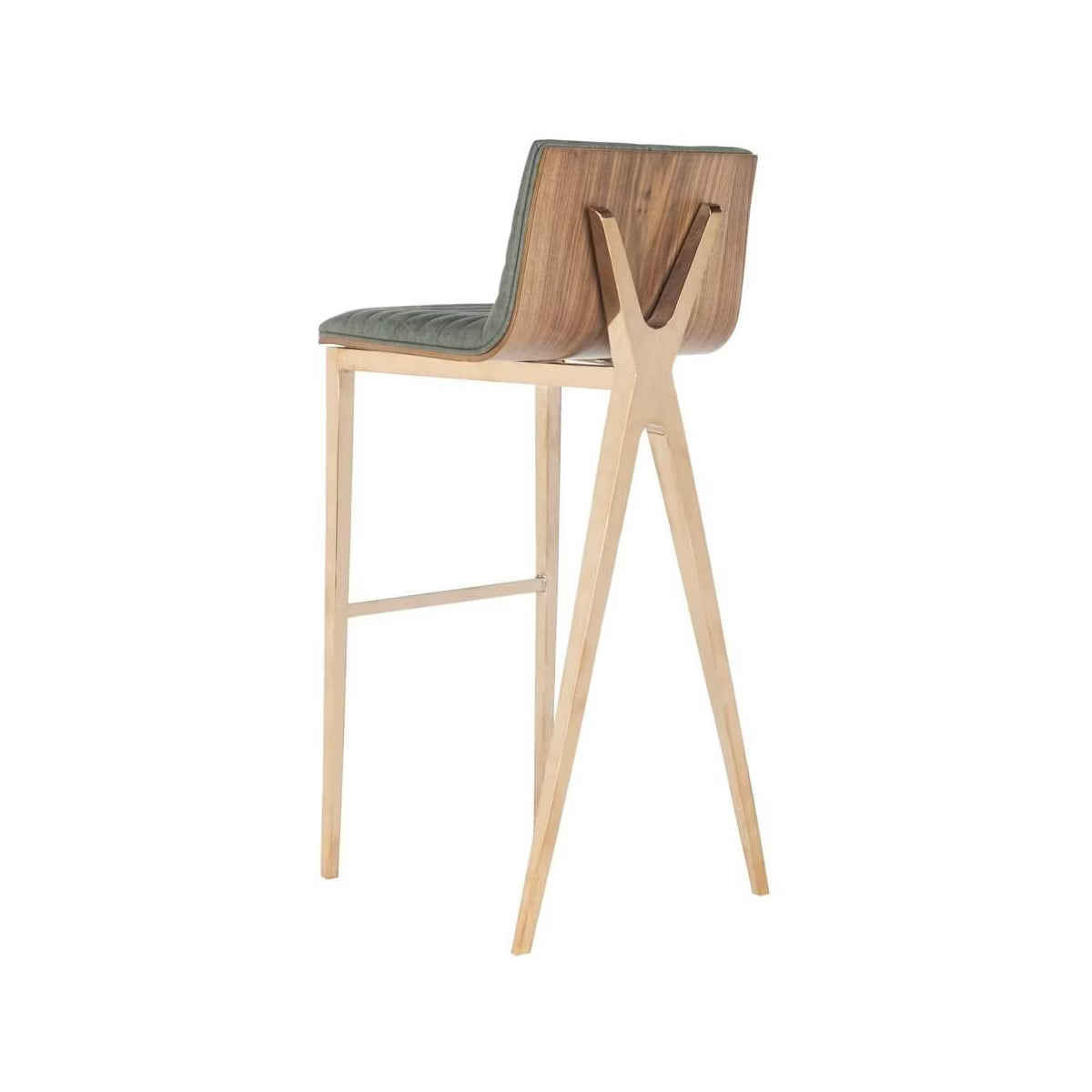 Mckay Bar Stool - FOX3016 - Ash Green/Copper