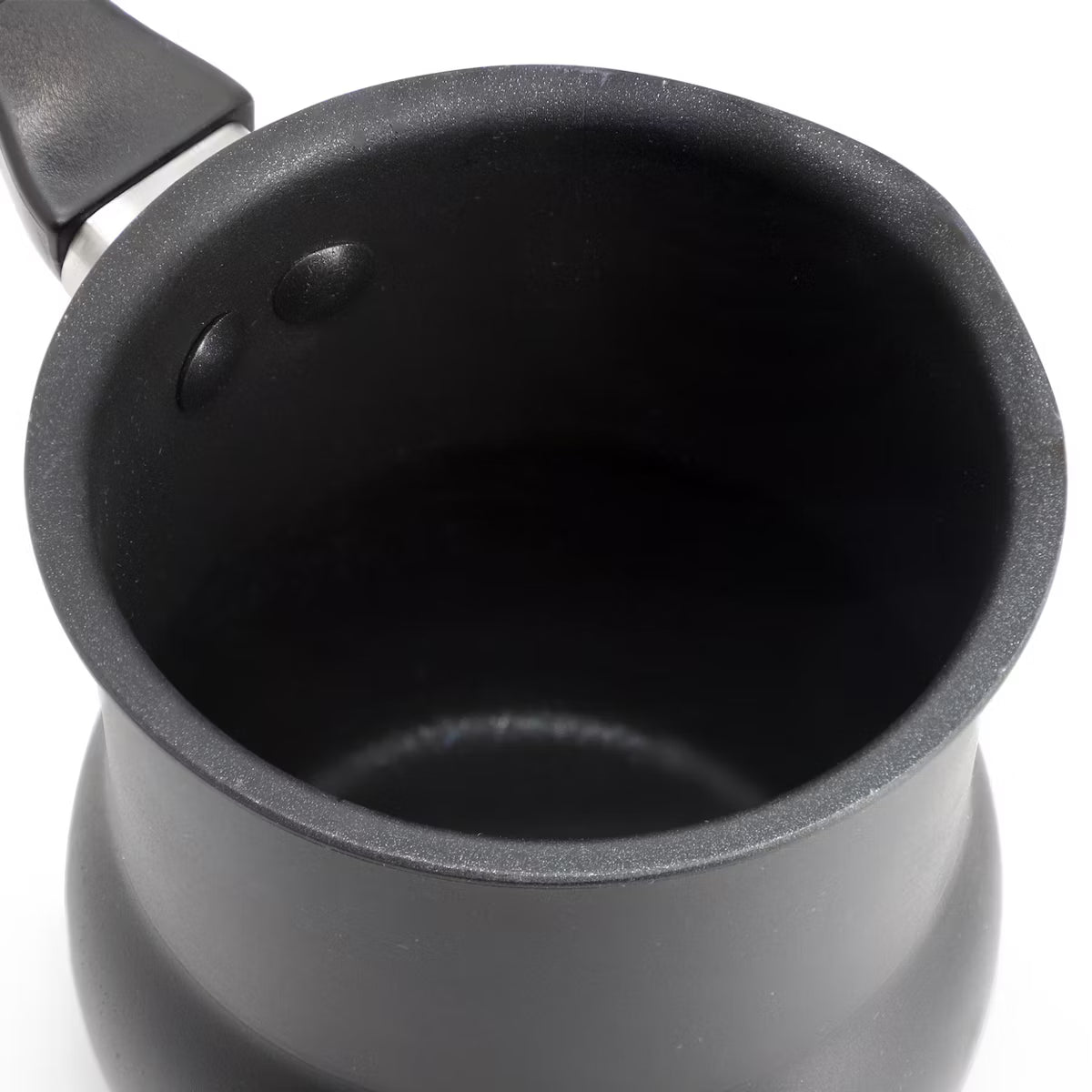 0.45 Quart Aluminum Nonstick Turkish Coffee Warmer in Black with Cool Touch Handle