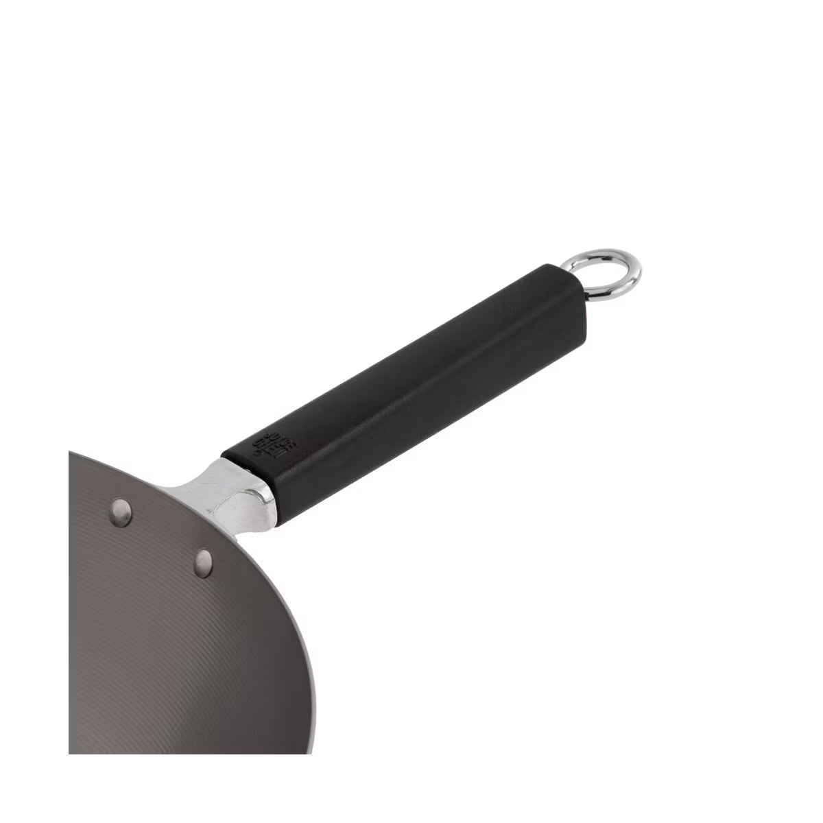 Wok – 14-Inch Uncoated Carbon Steel Flat Bottom Wok – Silver
