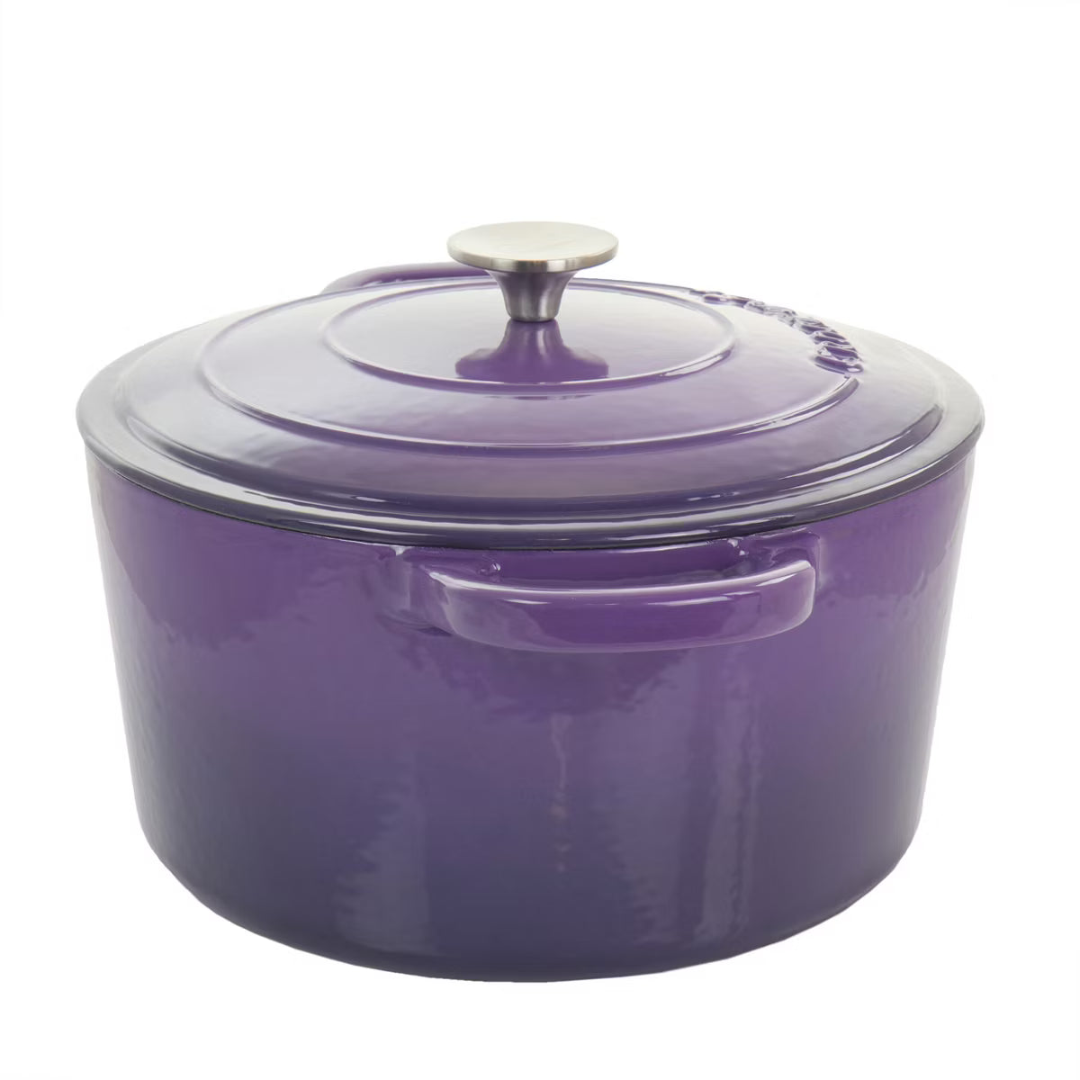 Dutch Oven – 2 Piece 7 Quart Enameled Cast Iron Dutch Oven with Lid – Purple