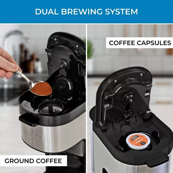 Single-Serve Coffee Maker – Single Serve Coffee Maker with Travel Mug – Black
