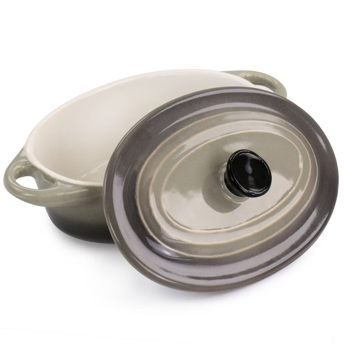 Casserole Dish – Piece 6.7oz Stoneware Mini Oval Casserole Set in Assorted Colors 4 – Blue