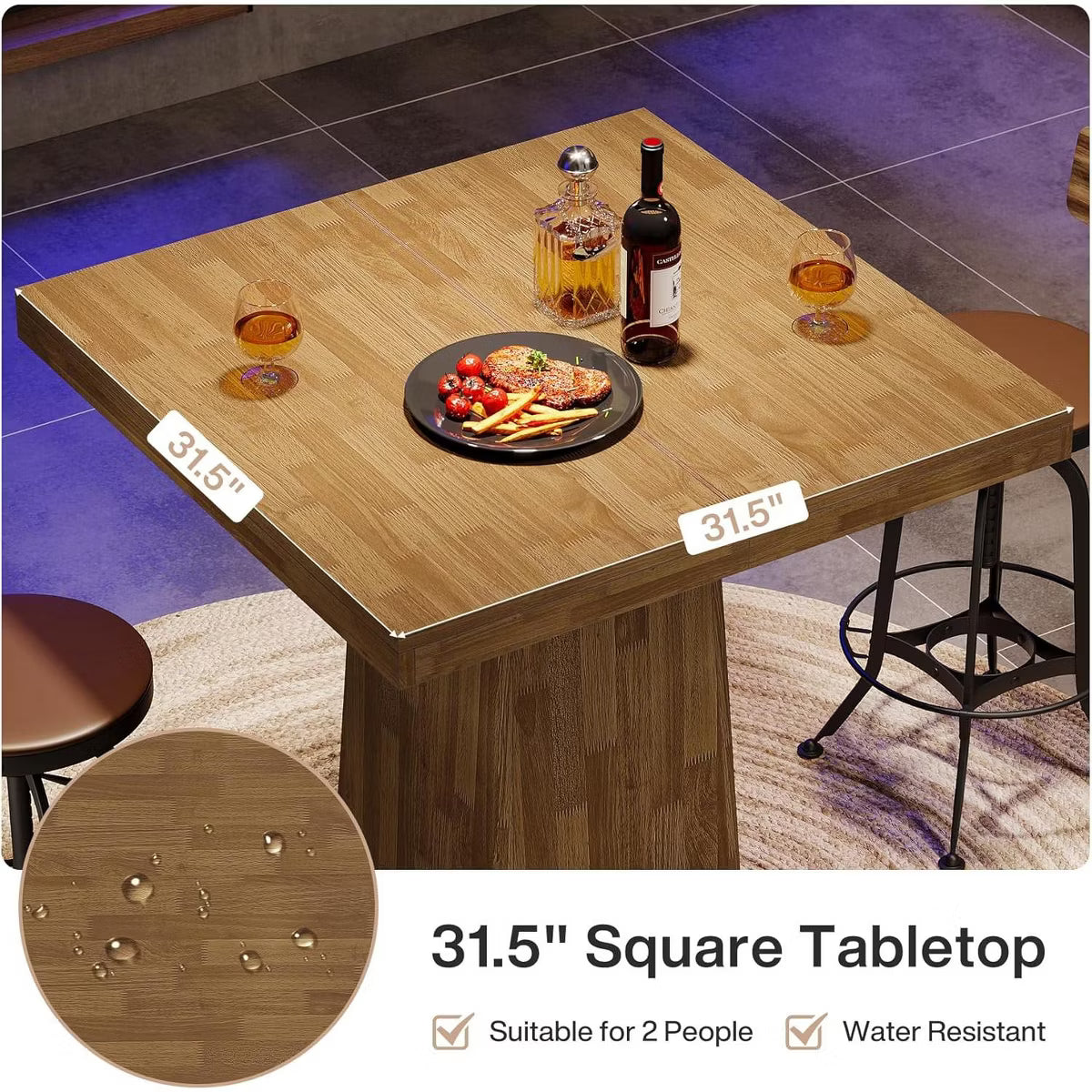 31.5-Inch Small Kitchen Dining Table,