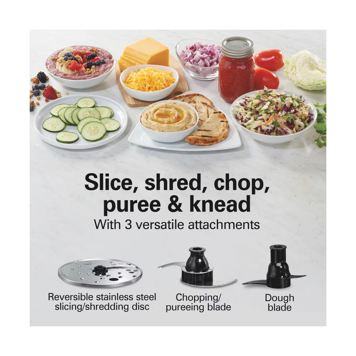 Food Processor – 2 Cup Stack and Snap Food Processor – Black