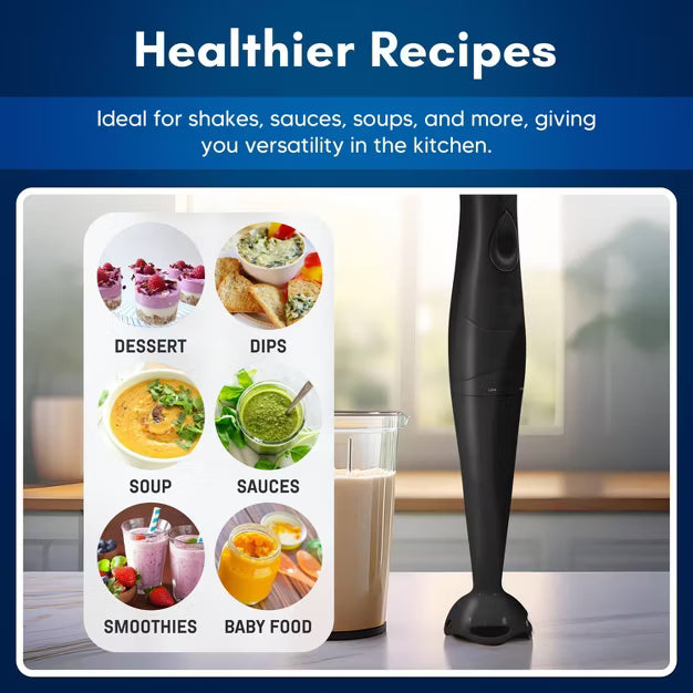 Immersion Blender – Hand Blender with Detachable Wand – Stainless Steel
