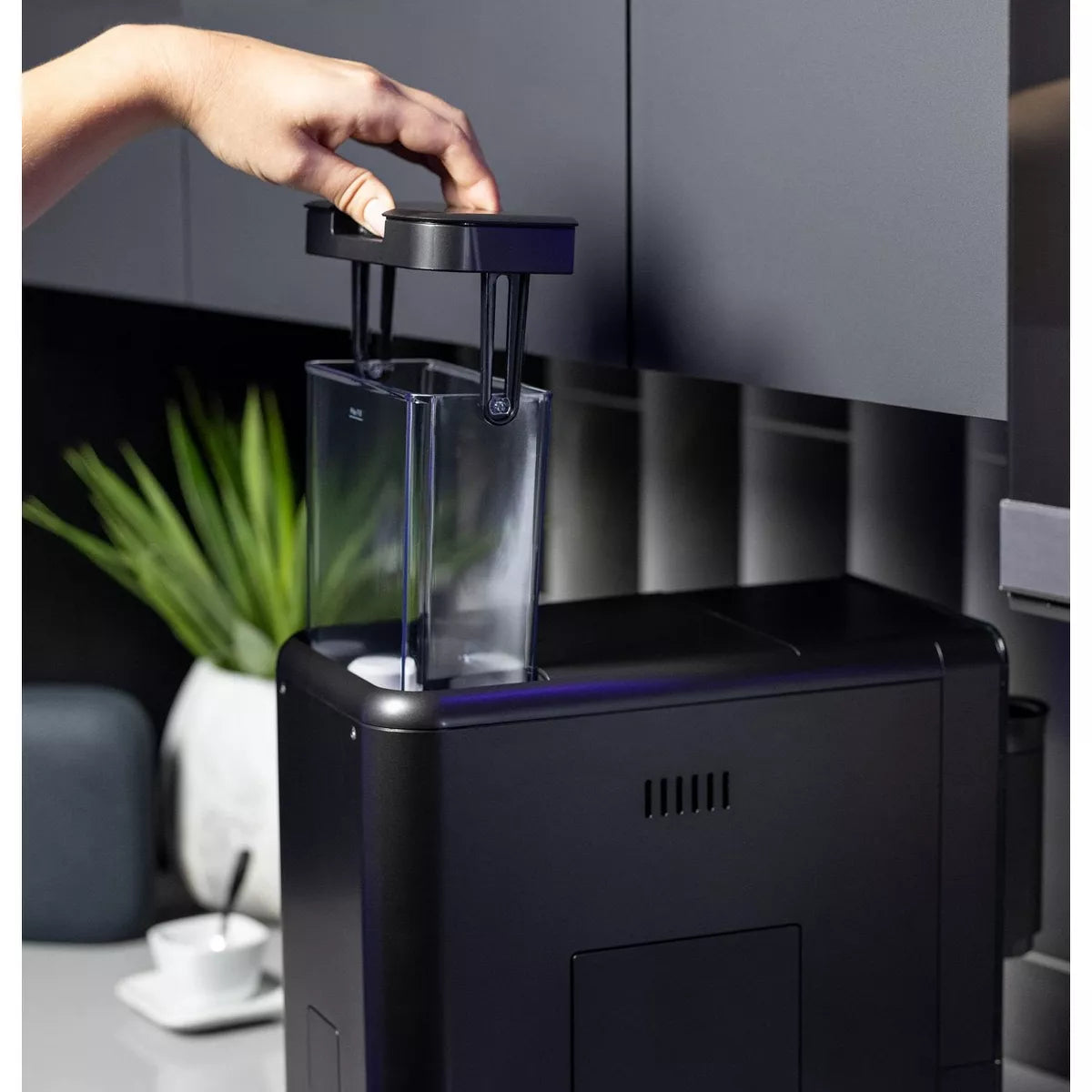 Espresso Machine – Profile Automatic Espresso Machine One Touch Brew – Black