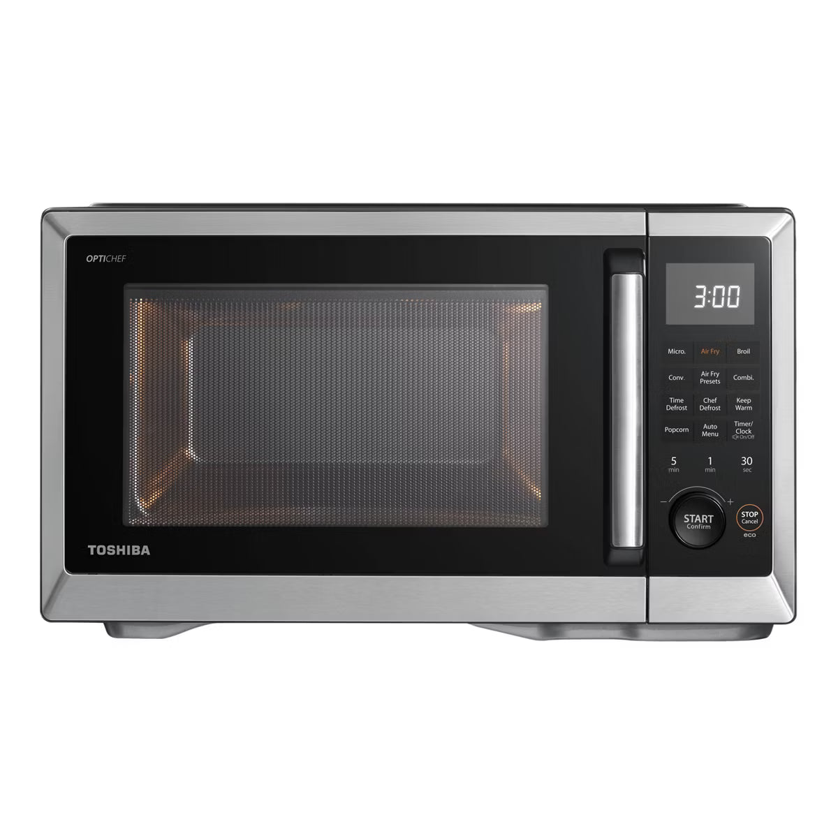 Microwave Oven – 1.0 cu ft Top Airfry Mulitifunctional Countertop Microwave – Black