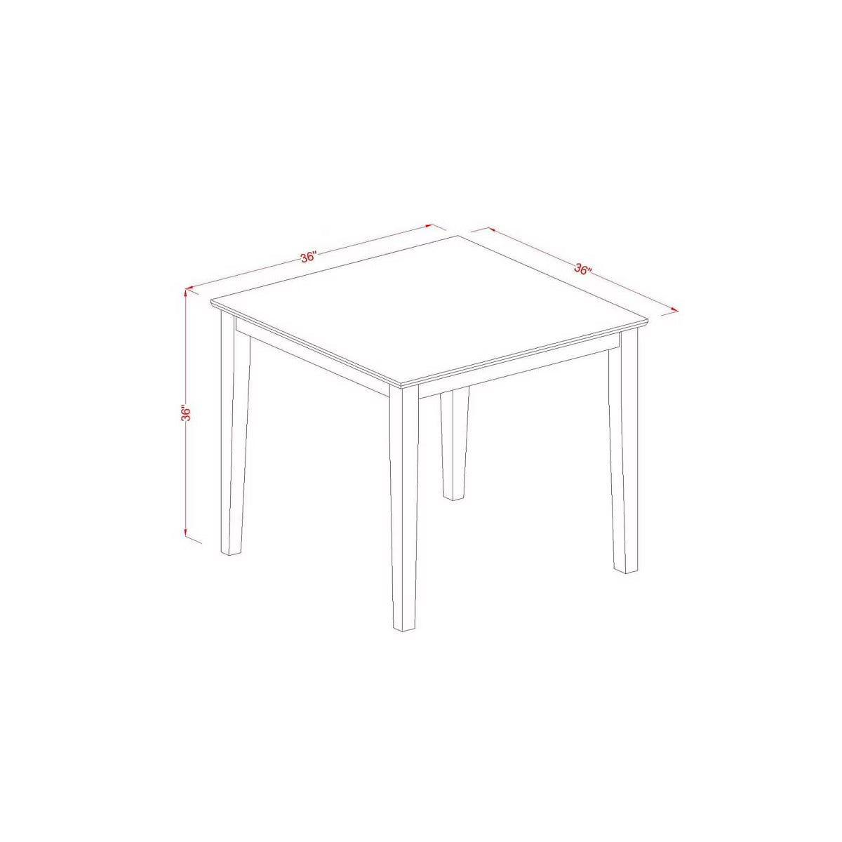 4 Person Table & Chairs - Kitchen Dining Room Furniture