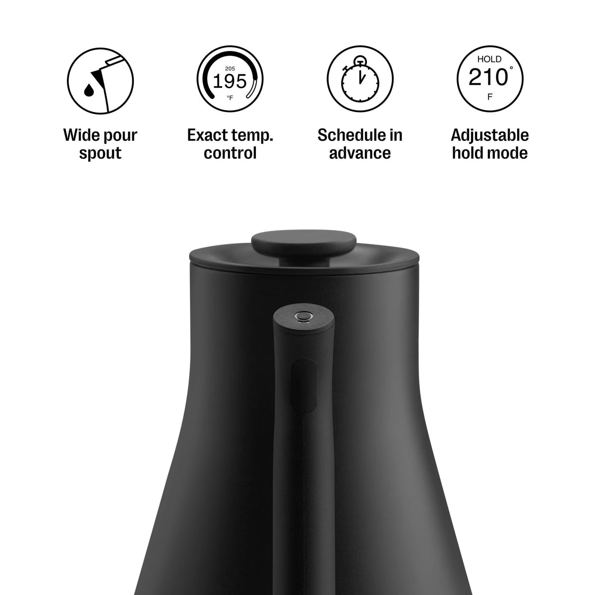 Electric Kettle – Culinvaro Corvo EKG Pro 0.9L 120V Electric Kettle Matte Black