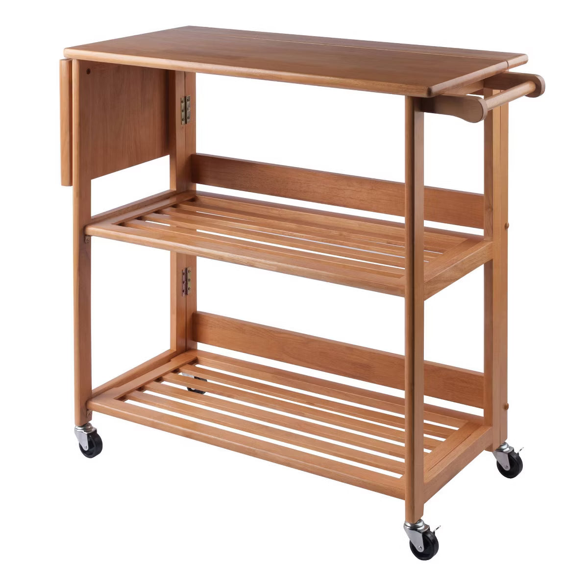 Storage Cart – Culinvaro Foldable Cart Wood/Light Oak