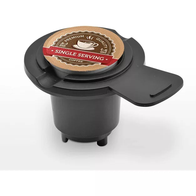 Single-Serve Coffee Maker – Single Cup Coffee Maker Using Coffee Capsules or Grounds – Black
