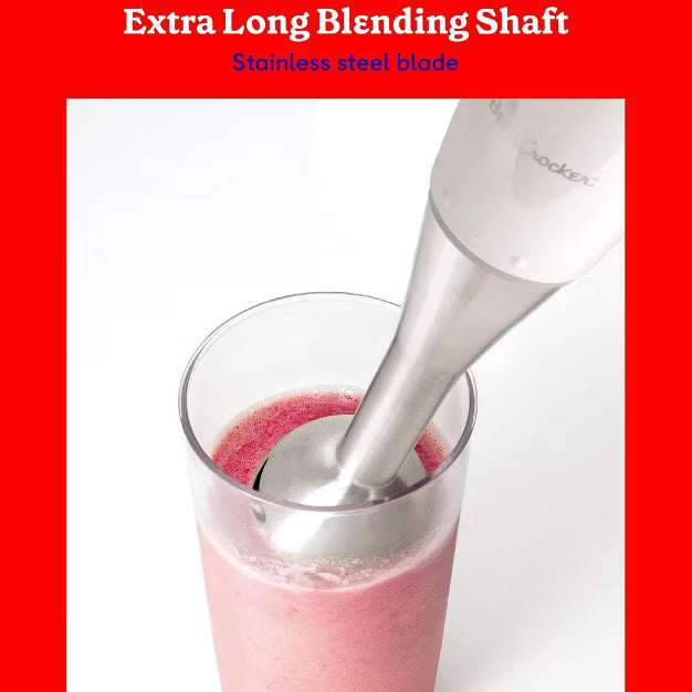 Immersion Blender – Blender with Beaker, BC-4306W – White