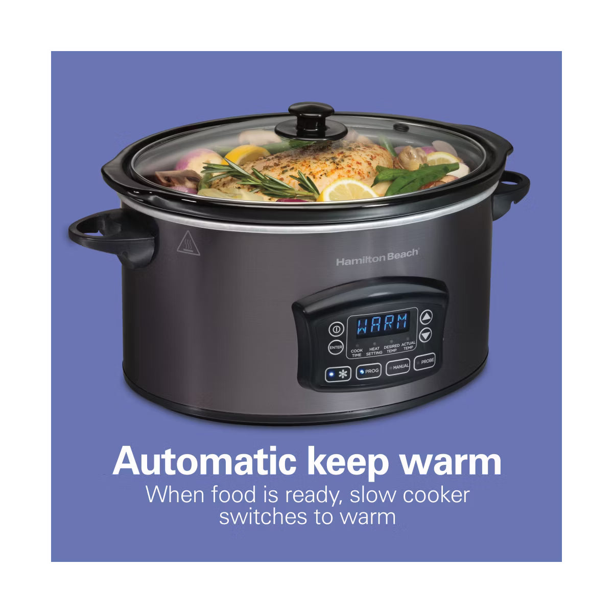 Slow Cooker – 6Qt Probe Slowcooker 33768 – Gray