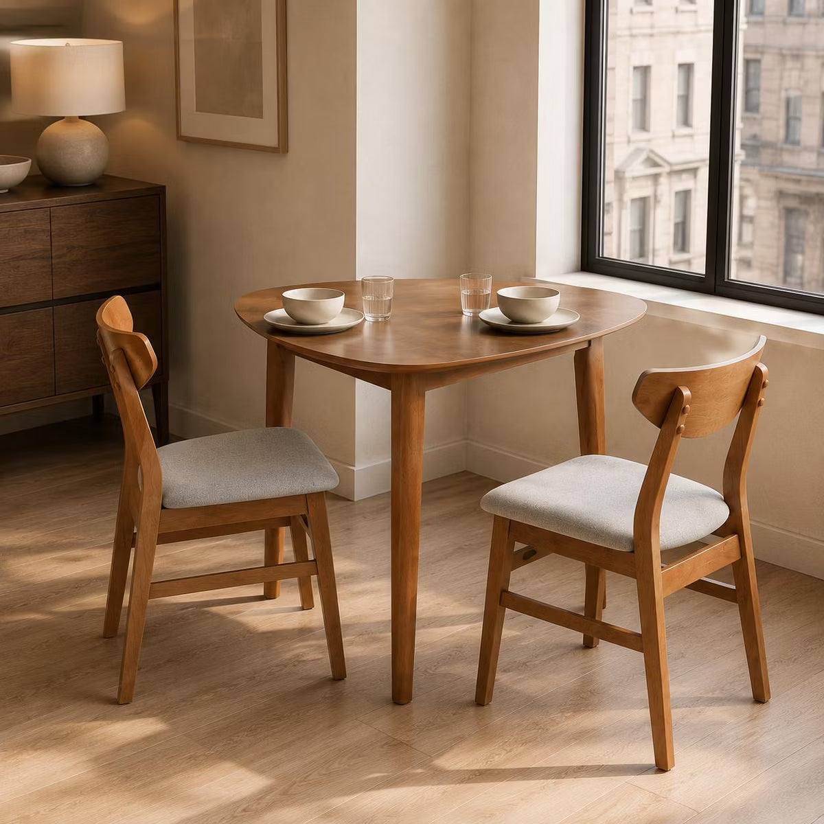 Dining Set – Culinvaro 3-Piece Modern Table and Chair Set