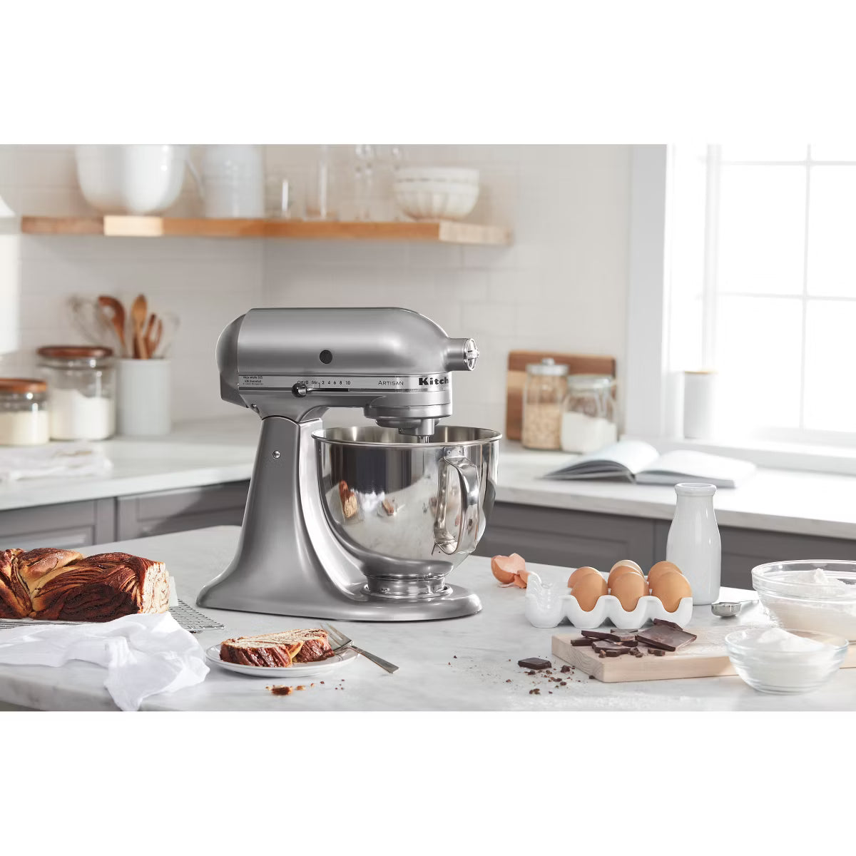 Stand Mixer – 10-Speed Stand Mixer Contour : 325W – Silver