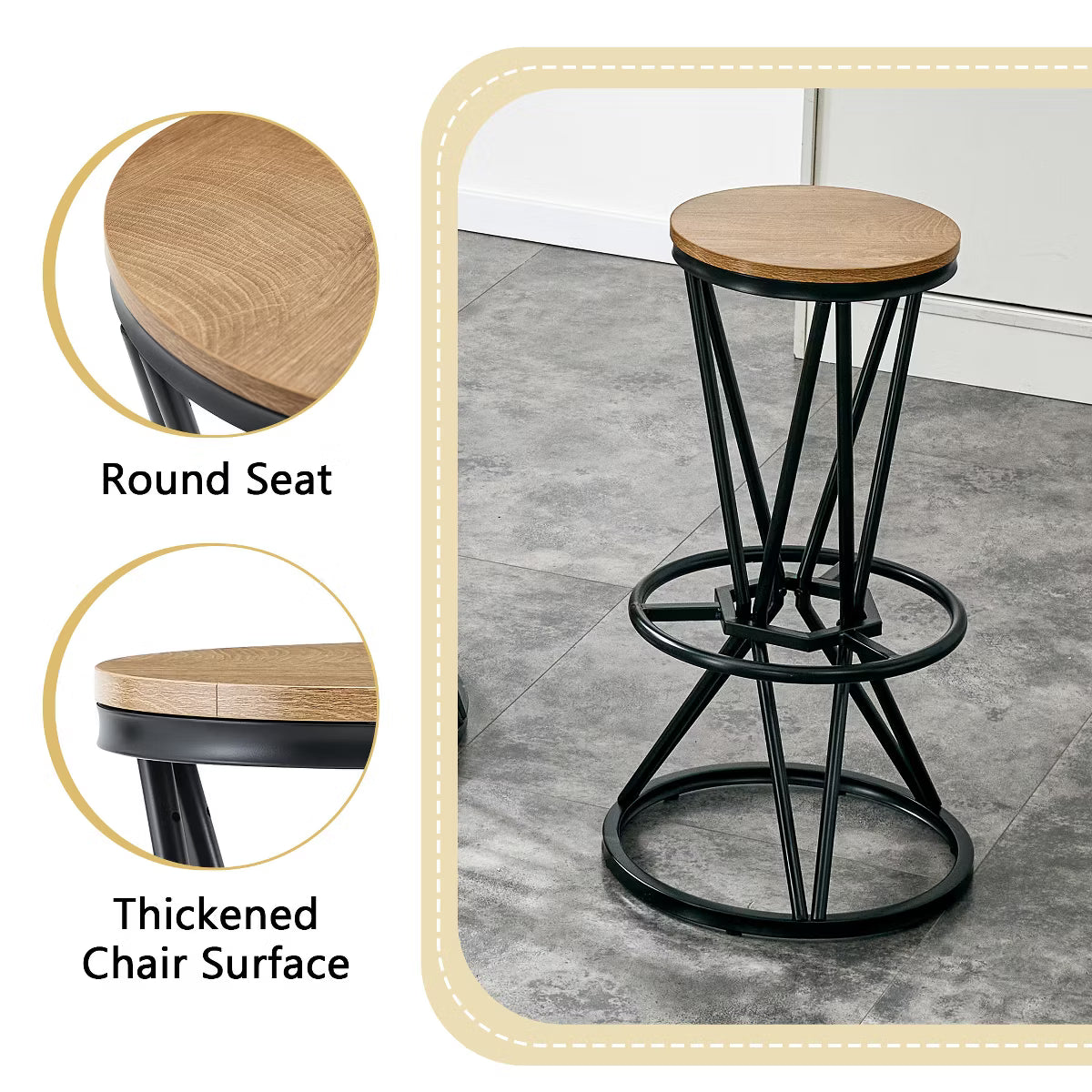 Dining Set – Culinvaro 3-Piece Bar Height Dining Set