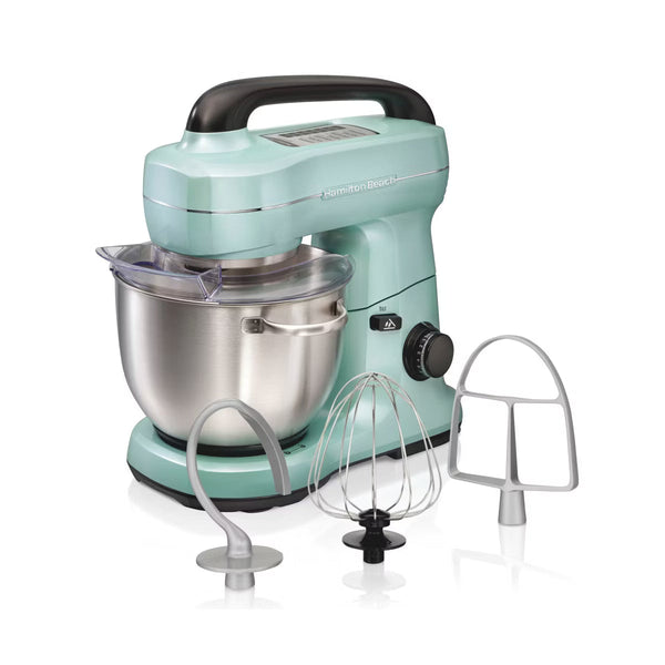 Stand Mixer – Stand Mixer with 4 Quart SS Bowl 7 Speeds 300 Watt 63397 – Aqua