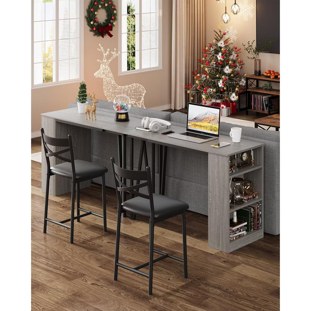 Bar Table – Culinvaro 3 Piece Bar Table Set for 2, Bar Table and Chairs Set