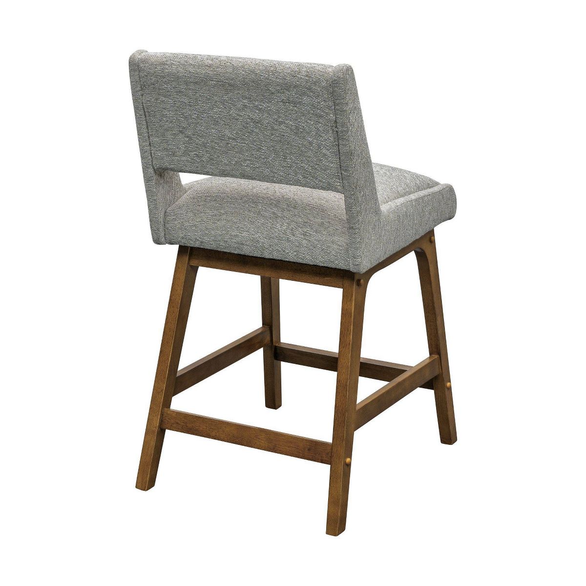 Counter Height Barstool Light Gray: Upholstered
