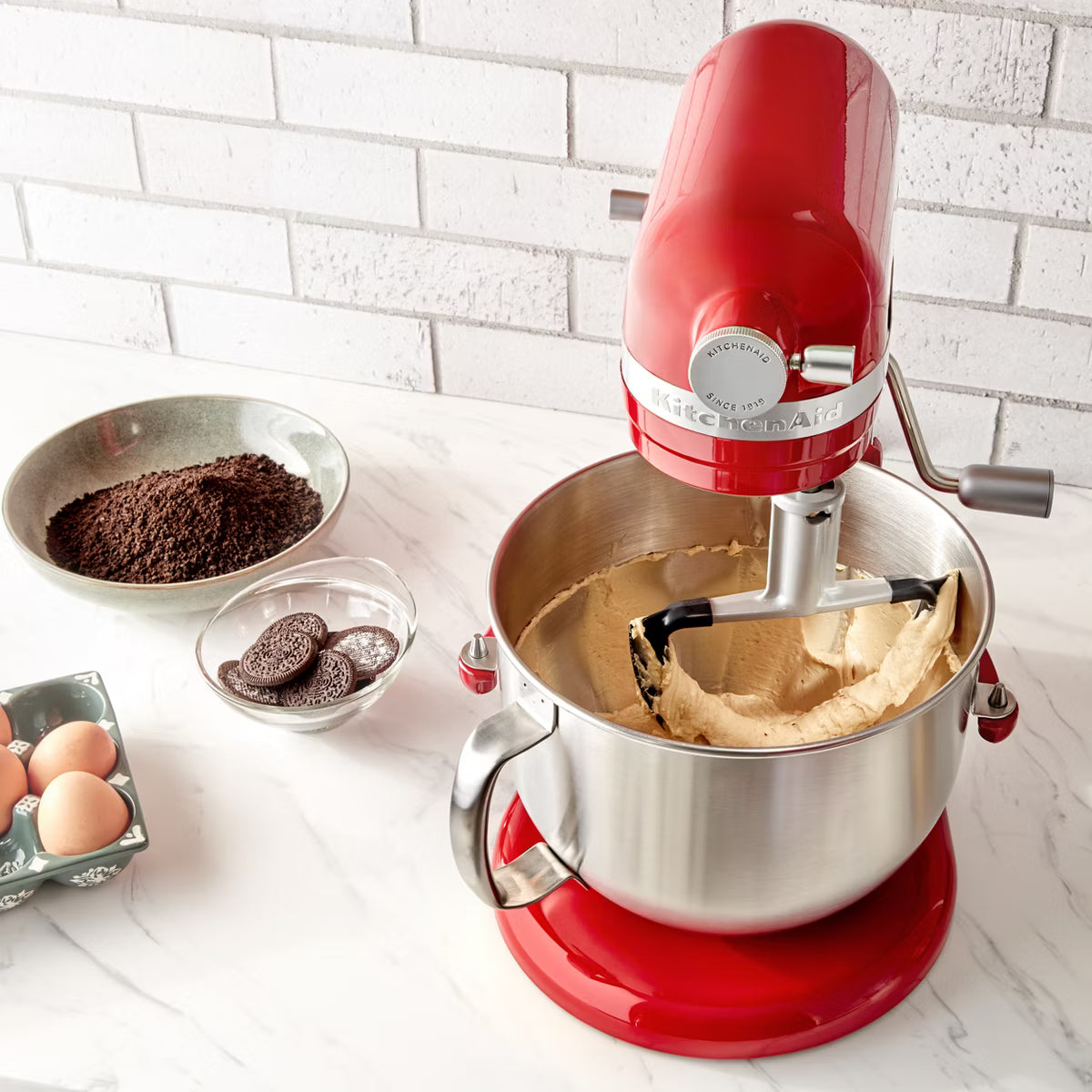 Mixer Accessory – Double Flex Edge Beater for select KitchenAid Bowl – Stainless Steel