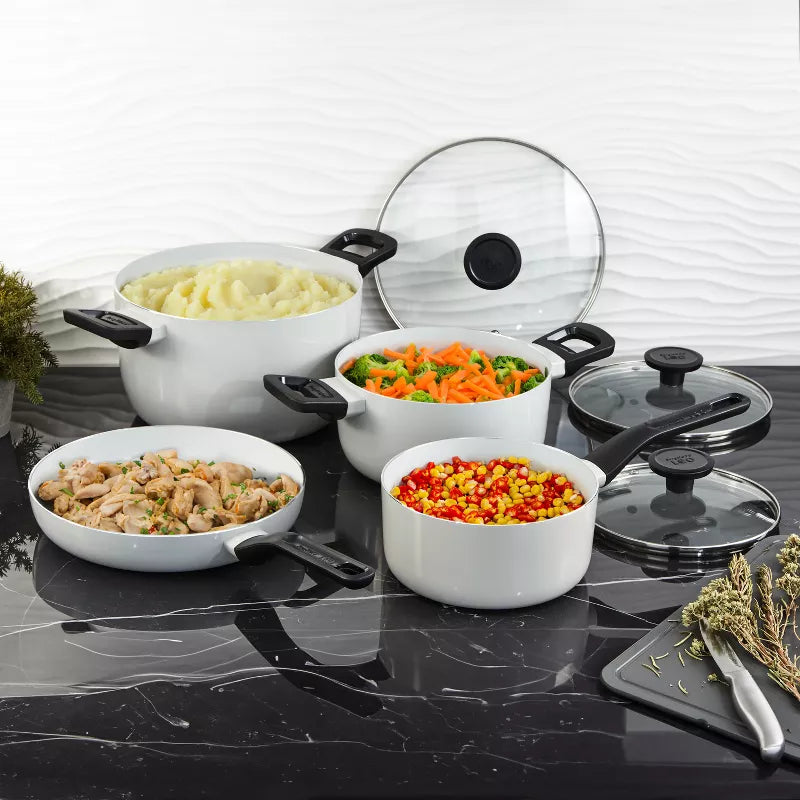 Cookware Set – Leo Glints Nonstick Ceramic 3Pc Cookware Set – 5Pc