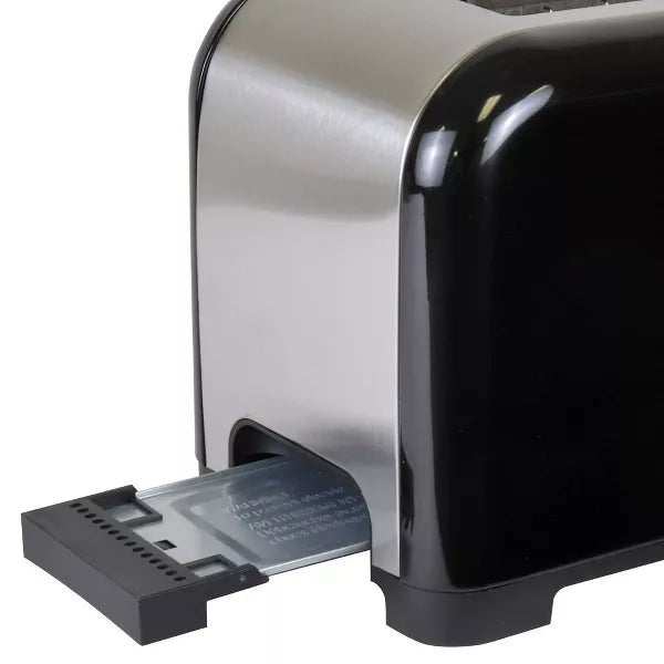 Toaster – 2-Slice Toaster with Wide Slot & Bagel – Stainless Steel