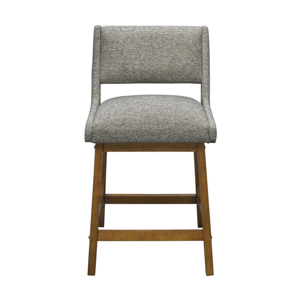 Counter Height Barstool Light Gray: Upholstered