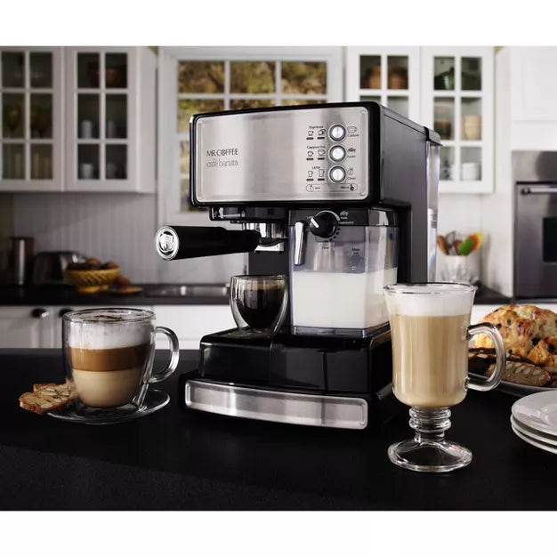 Espresso Machine – Coffee Maker with Automatic Milk Frother and 15-Bar Pump – Black
