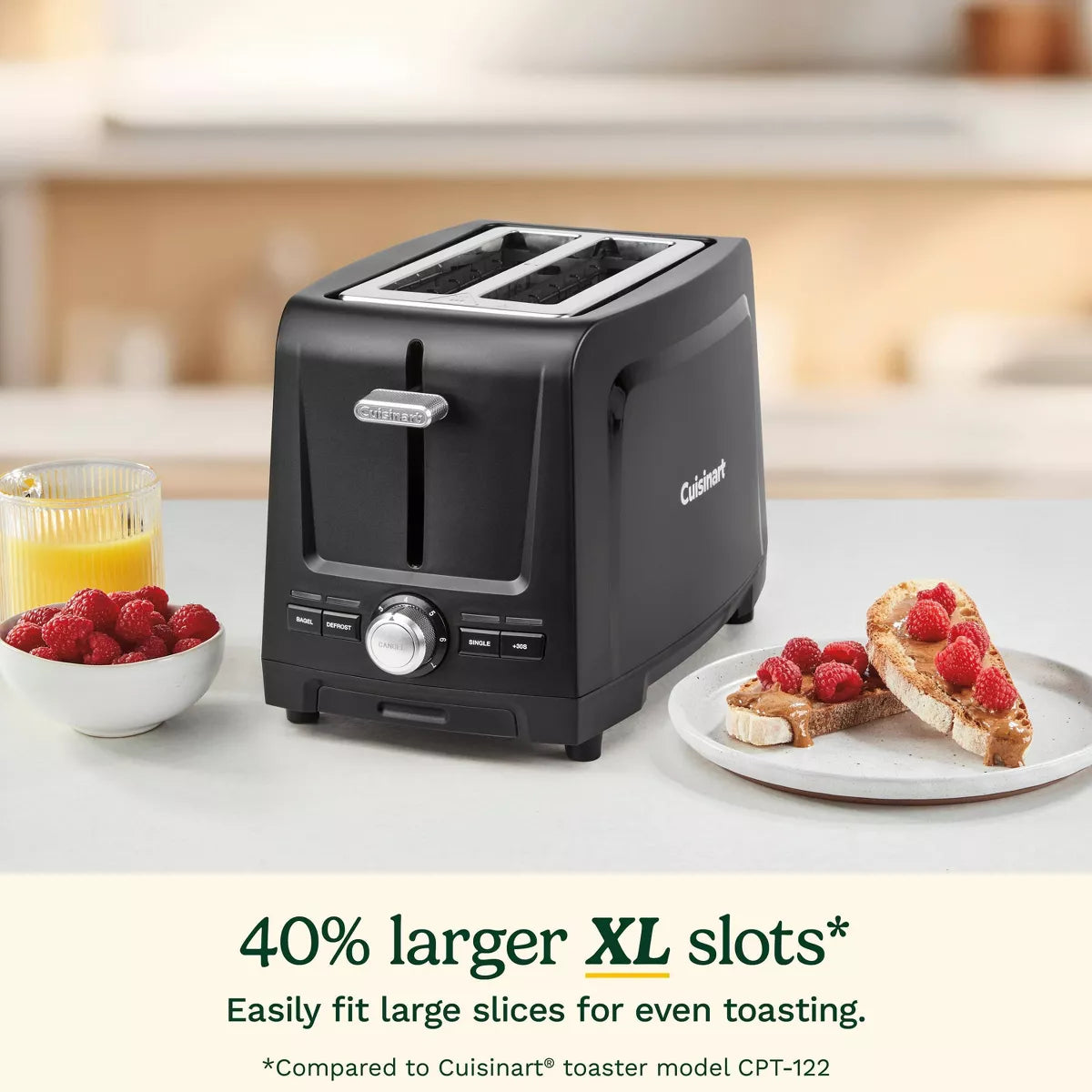 Toaster – 2 Slice XL Slot Toaster – Black