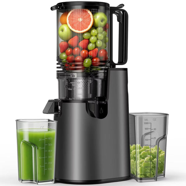 Juicer – Cold Press Juicer Professional Slow Masticating Juicer for Whole – Black