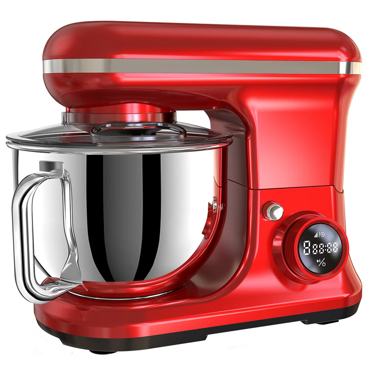 Stand Mixer – Electric Stand Mixer 5.3 Quart 6-Speed Tilt Head Kitchen Mixer – Red