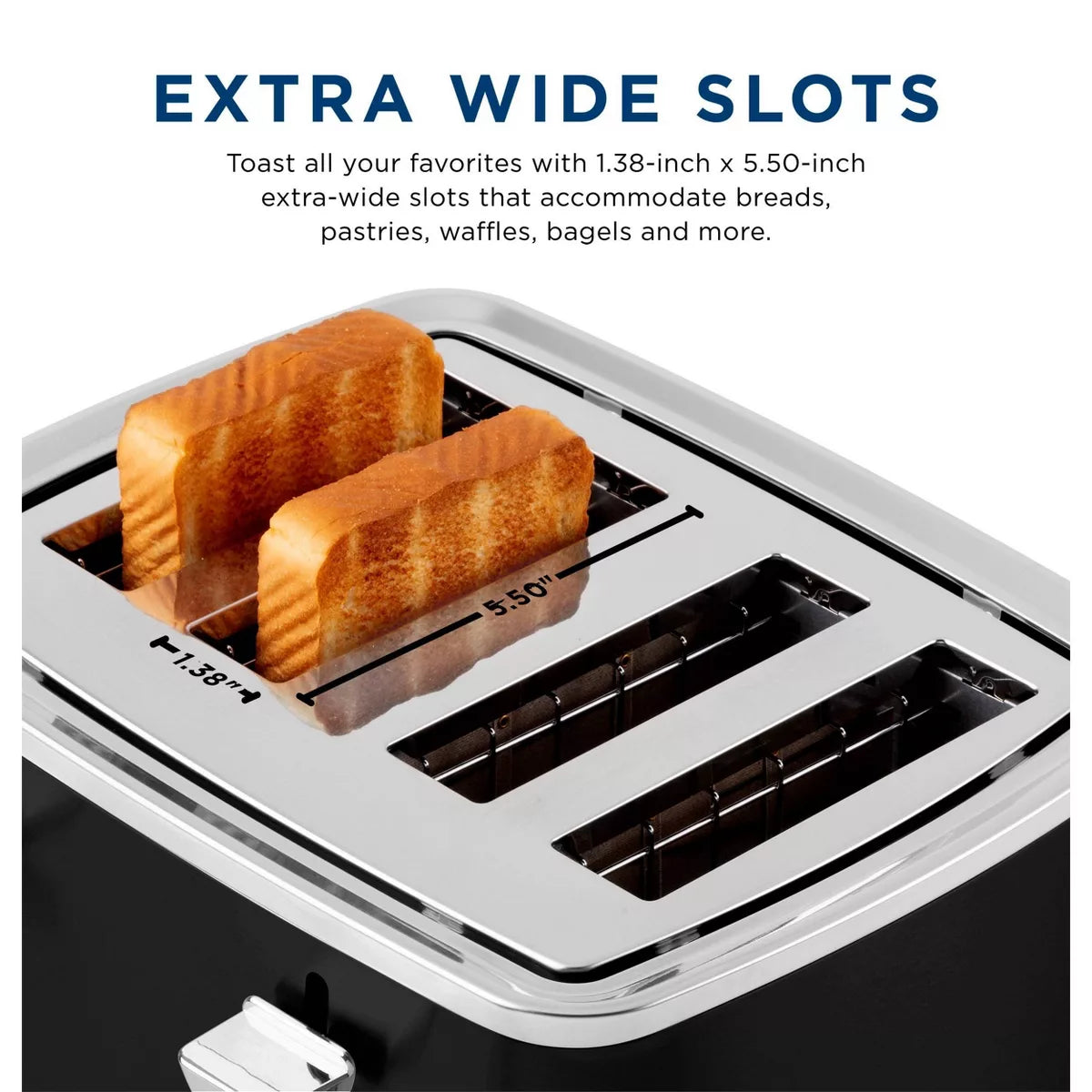 Toaster – 4 Slice Toaster – Black